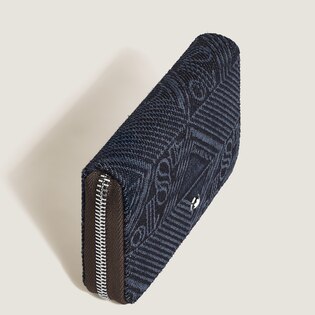 Mini Wallet 2cc with Zip in 4810 Denim
