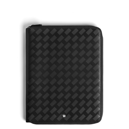 Medium Notebook Holder with zip in Extreme Leather