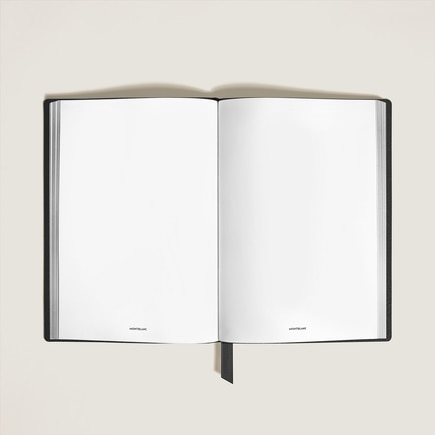 Cuaderno Mediano de Piel Sartorial, P&aacute;ginas en Blanco