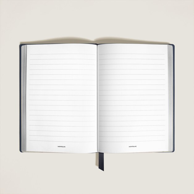 Notebook Medium, Saffiano Leather, Blue - Lined Pages - 2