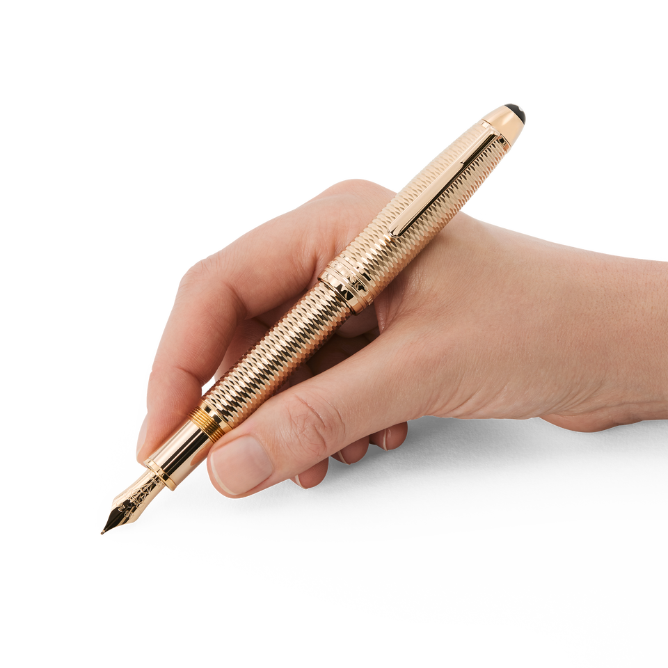 Meisterst&uuml;ck Geometry Solitaire Signature Gold LeGrand Fountain Pen - 6