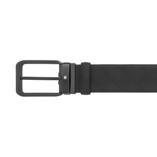 Black 35 mm reversible leather belt