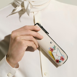 1 Pen Pouch with zip in Sartorial Leather