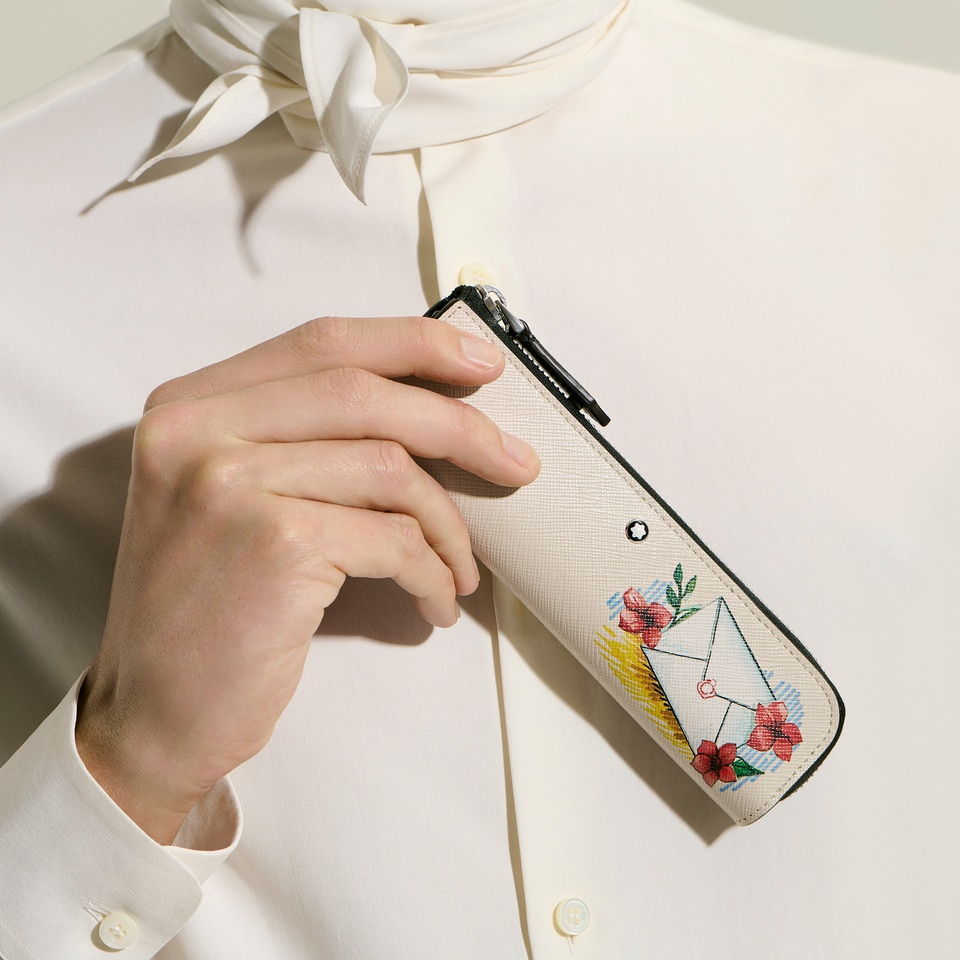 1 Pen Pouch with zip in Sartorial Leather - 2