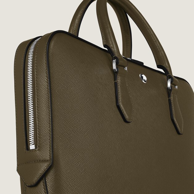 Thin Briefcase in Sartorial Leather - 3