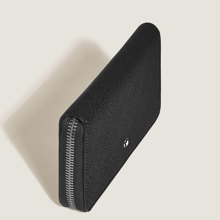 Sartorial medium wallet 12cc with zip