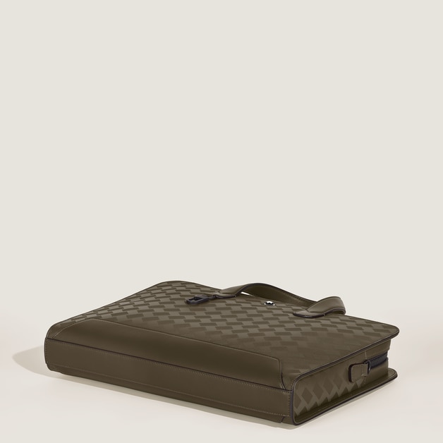 Thin Briefcase in Extreme Leather - 8