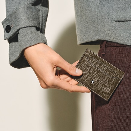 Porte-Cartes 5cc en Cuir Grain&eacute;