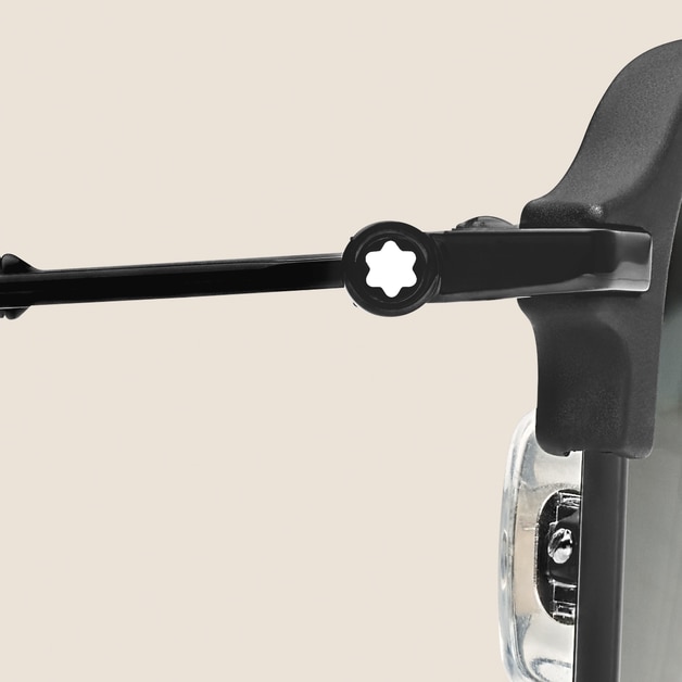 Rectangular Sunglasses with Black Metal Frame  - 3