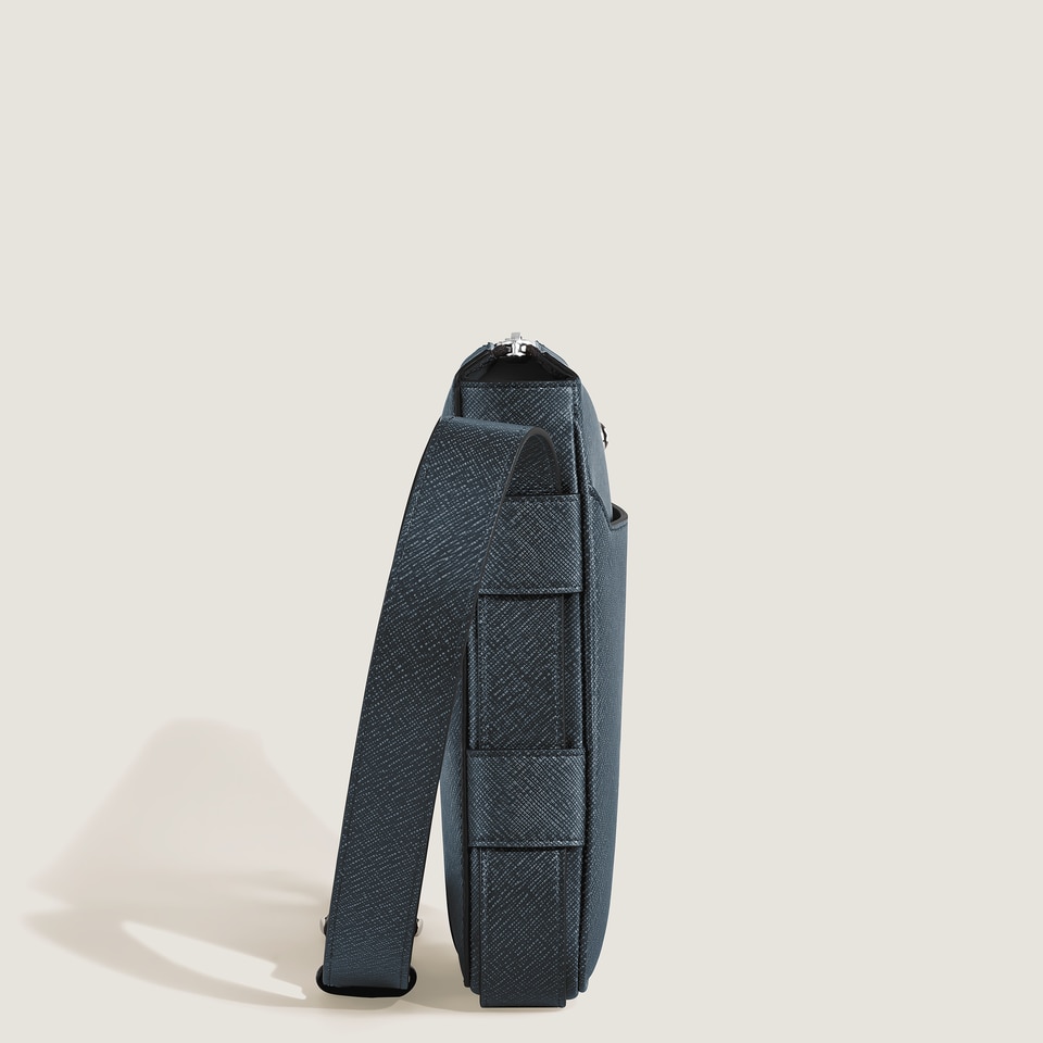 Vertical Belt Messenger Bag in Sartorial Leather - 4