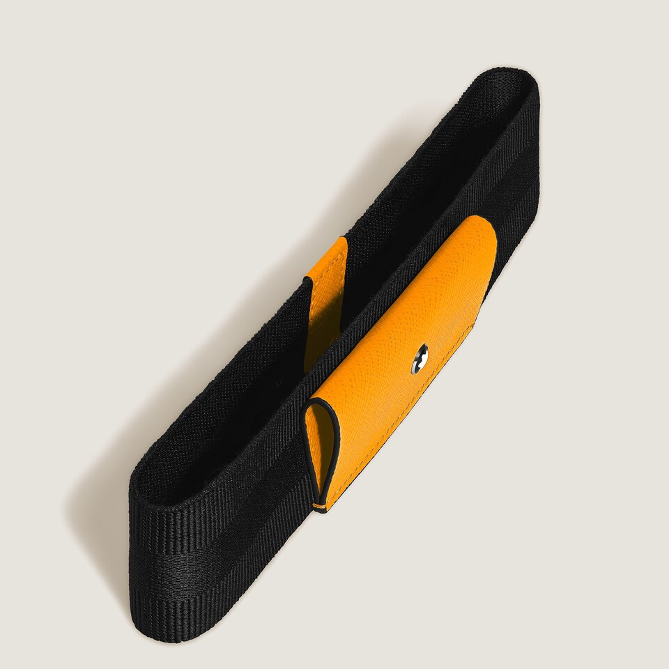 1-Pen Loop with Elastic Band in Sartorial Leather - 2