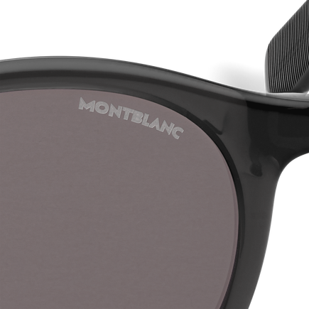 Round Sunglasses with Black Injected Frame