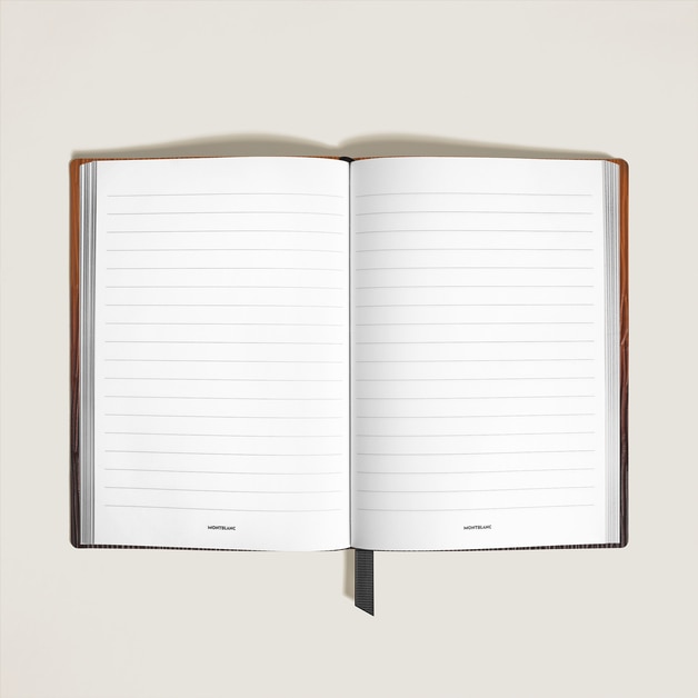 Medium Notebook in Corteccia Sfumato Leather, Lined Pages - 2