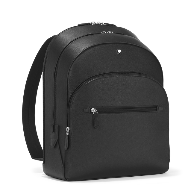 Large Backpack with 3 Compartments in Sartorial Leather - 4