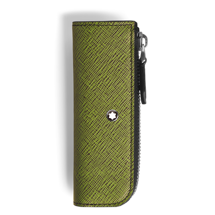 1-Pen Pouch Heritage Rouge Et Noir Baby in Sartorial Leather