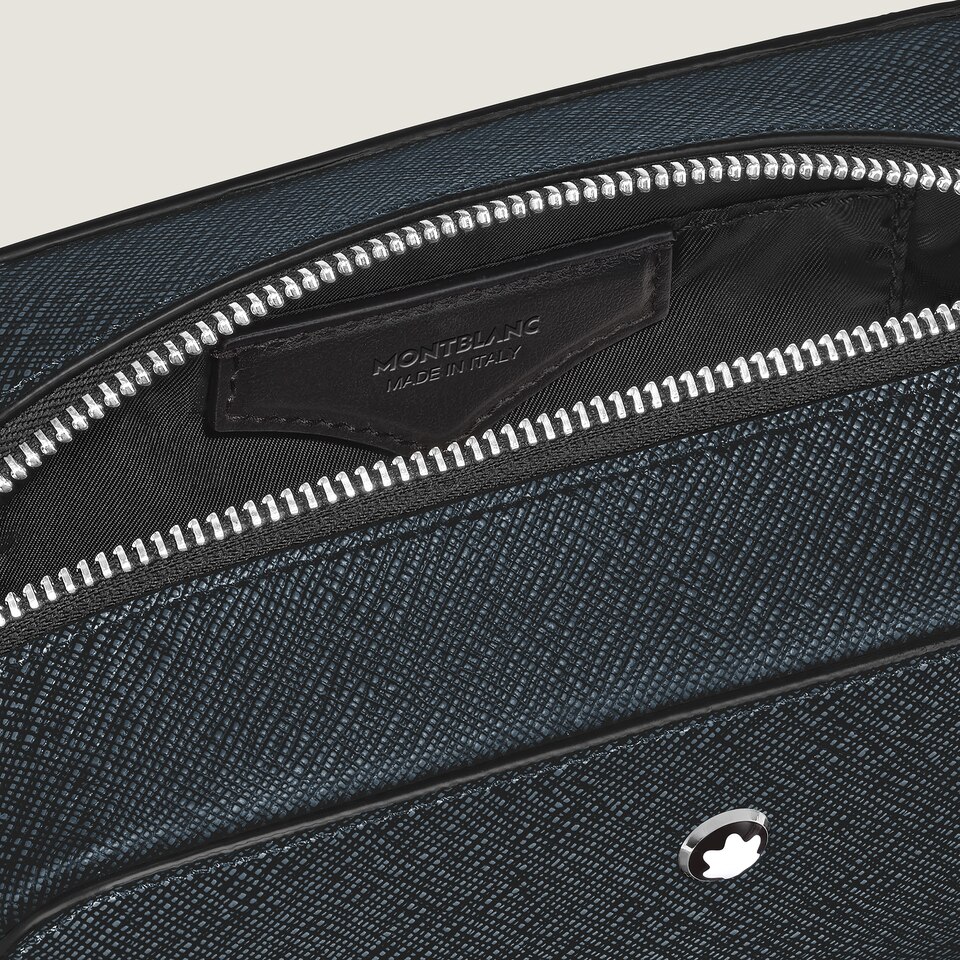 Small Toiletry Clutch in Sartorial Leather - 4