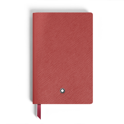 Notebook Small, Saffiano Leather, Red - Blank Pages