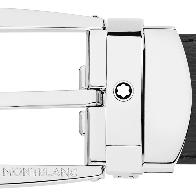 Rectangular 30 mm Belt in Leather - 4