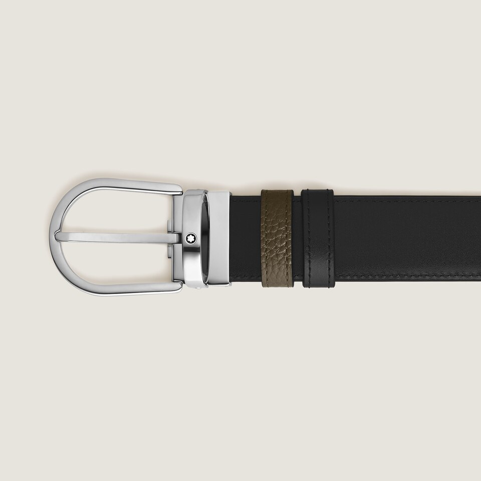 Horseshoe 35 mm Reversible Belt in Grain Leather - 2