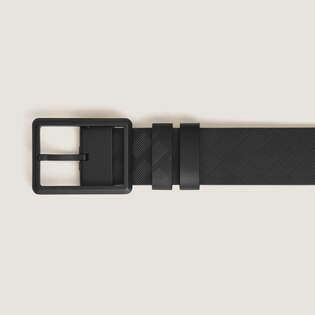 35 mm Reversible Belt in Extreme Leather with Rectangular Buckle