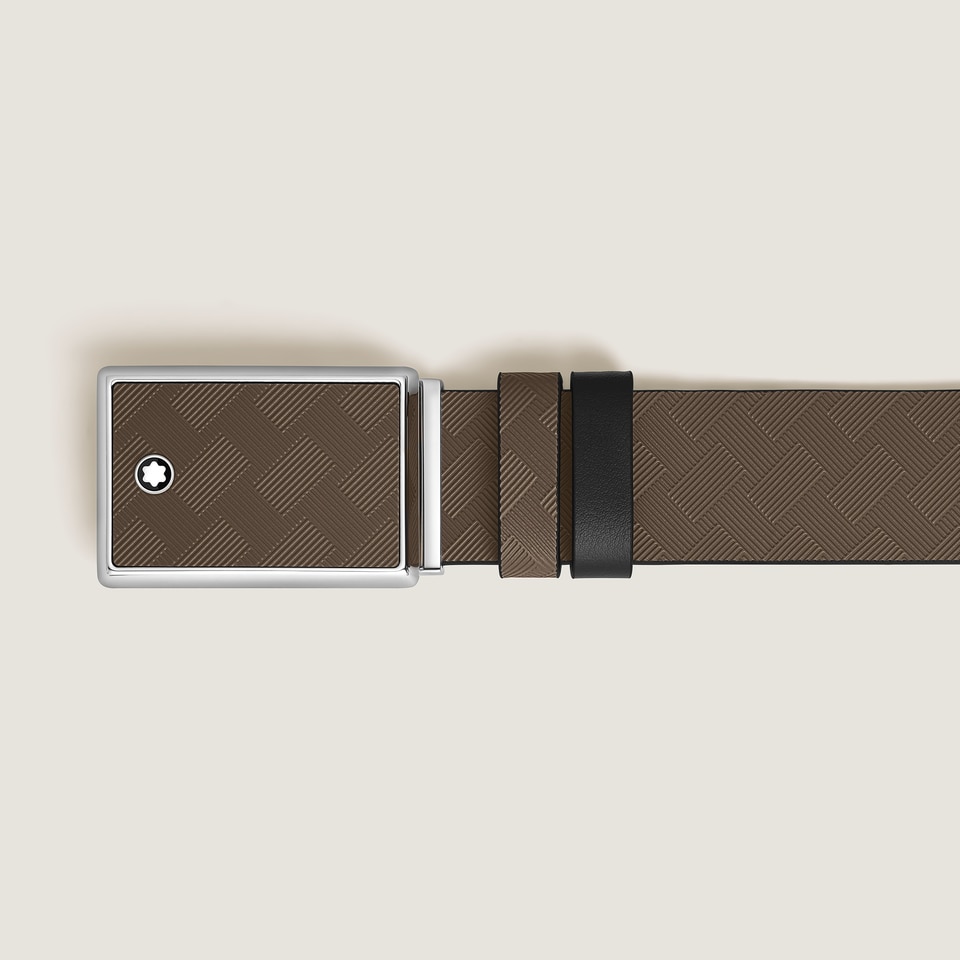 Marquetry Plate 35&nbsp;mm Reversible Belt in Extreme Leather - 2
