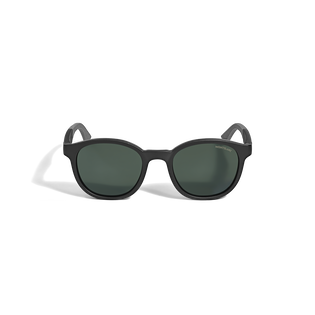 Runde Sonnenbrille mit schwarzem Spritzgussrahmen