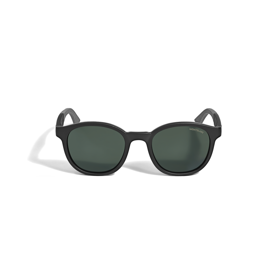 Runde Sonnenbrille mit schwarzem Spritzgussrahmen - 1
