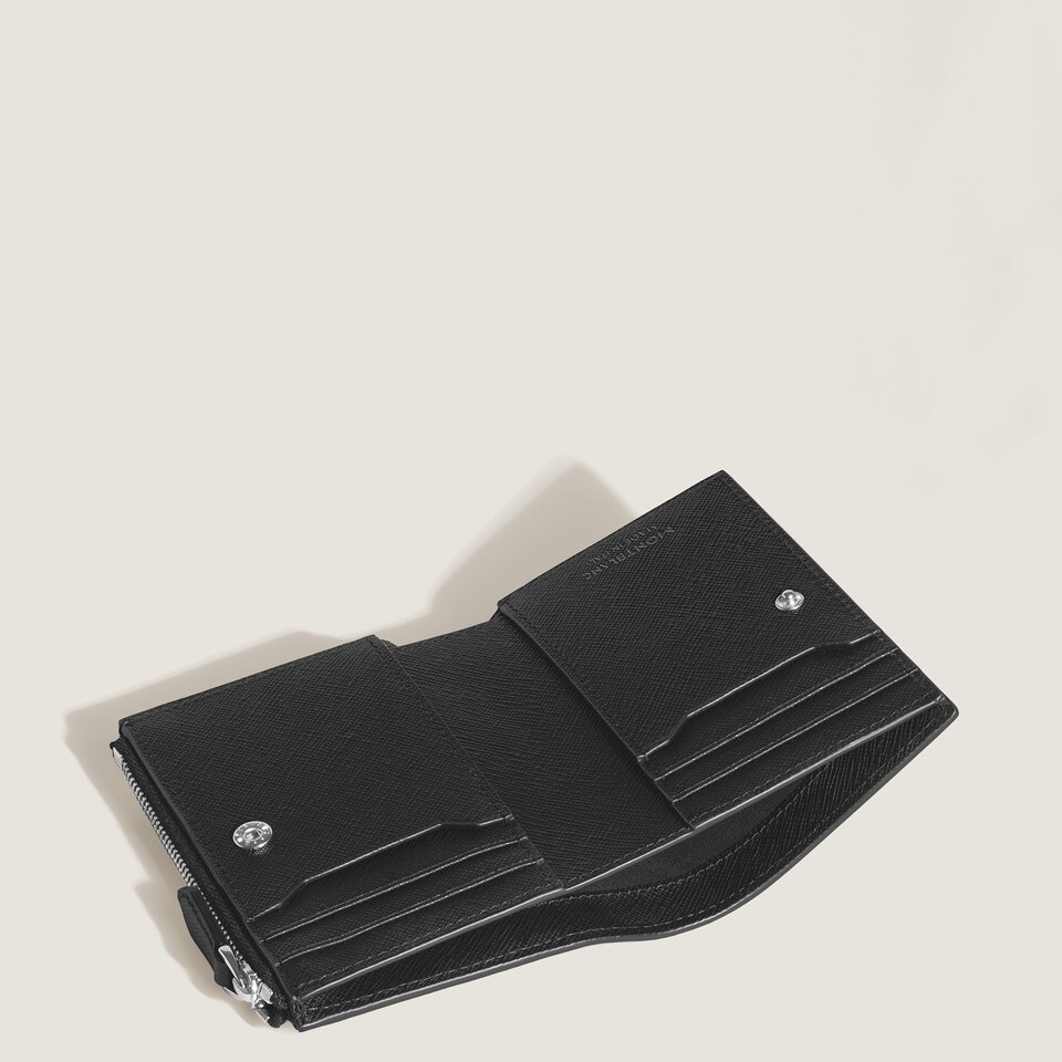 Mini Vertical Wallet 6cc in Sartorial Leather - 2