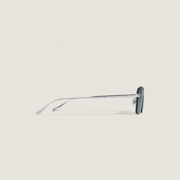 Squared Sunglasses with Silver-Coloured Metal Frame - 3