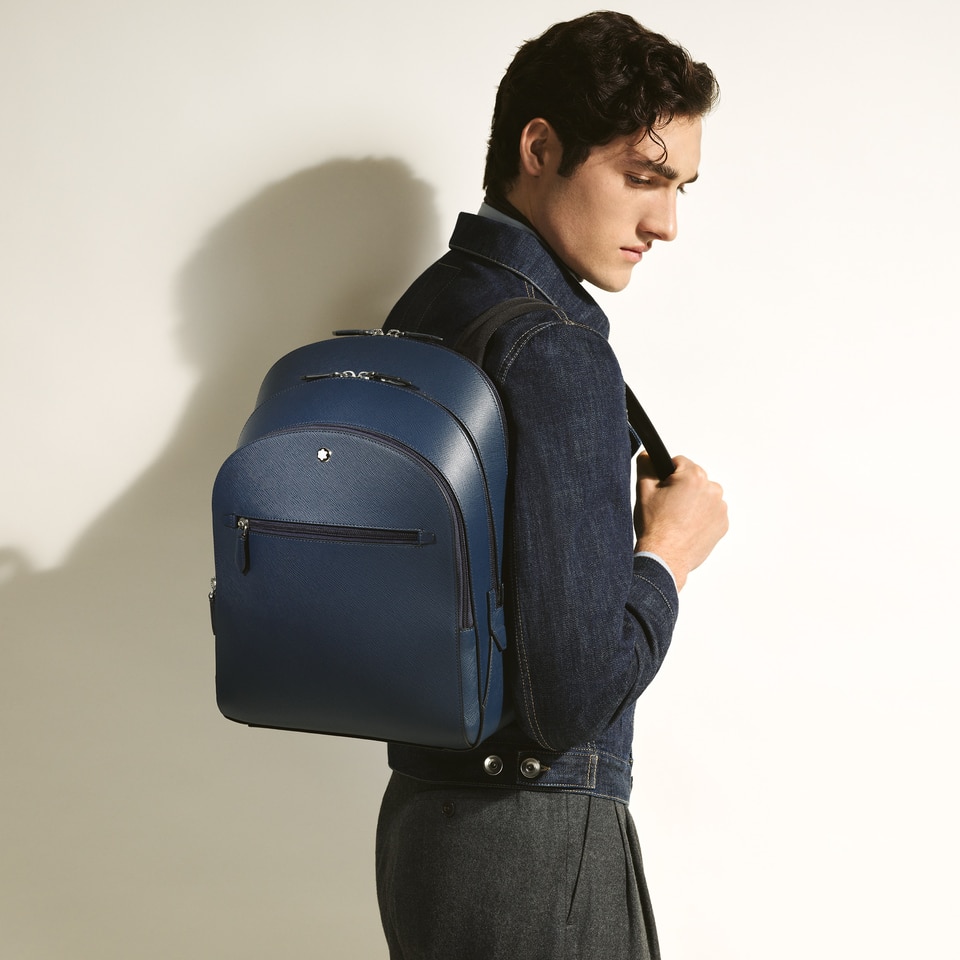 Medium Backpack with 3 Compartments in Sartorial Leather - 2