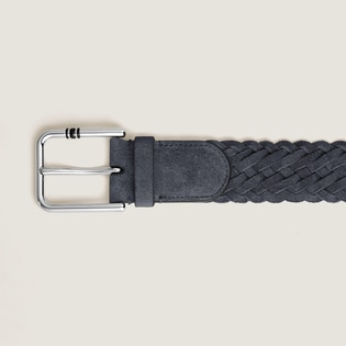 35 mm Belt in Suede with Square Meisterst&uuml;ck Buckle S