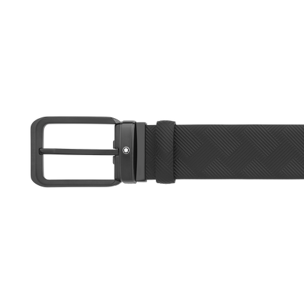 Rectangular 35 mm Reversible Belt in Extreme Leather