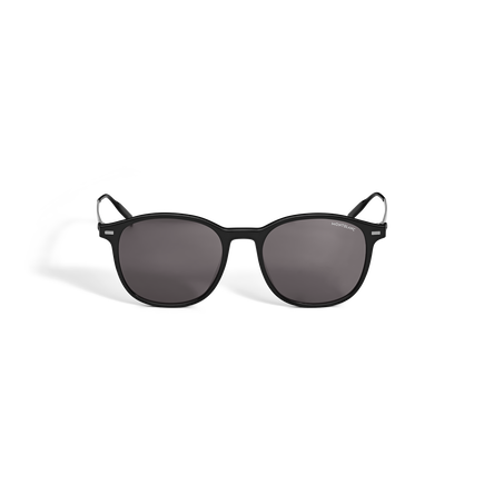 Round Sunglasses with Black Injected Frame