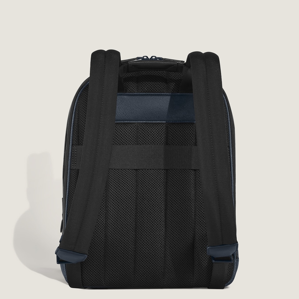 Medium Backpack with 3 Compartments in Sartorial Leather - 4