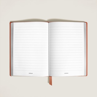 Notebook Medium, Cayenne Leather, Burgundy, Lined Pages