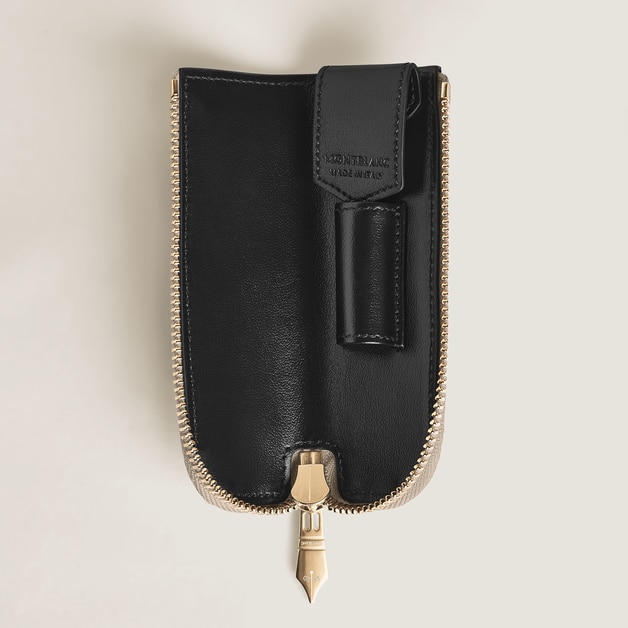1-Pen Pouch Heritage Rouge Et Noir Baby in Meisterst&uuml;ck Leather - 4