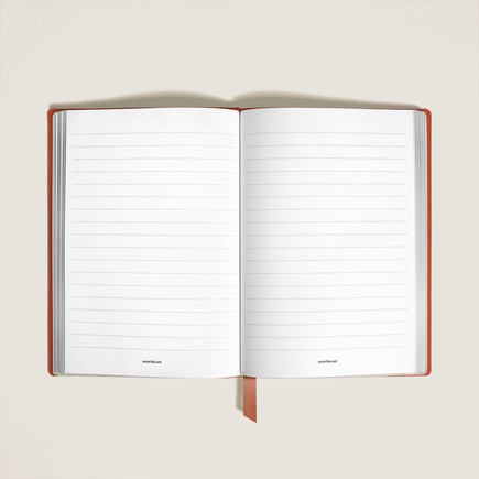 Medium Notebook in Sartorial Leather, Lined Pages