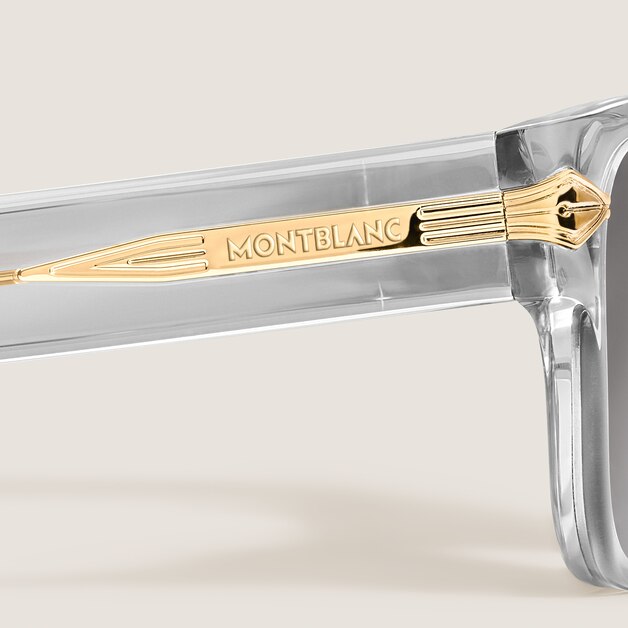 Squared Sunglasses with Grey Acetate Frame - 2