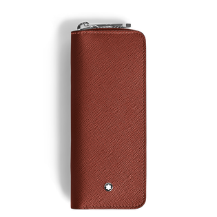 2 Pen Pouch with zip in Sartorial Leather