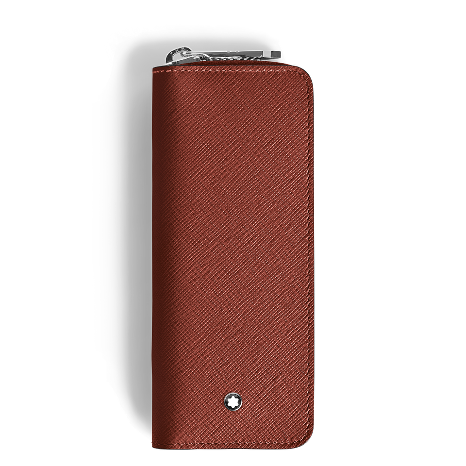 2 Pen Pouch with zip in Sartorial Leather - 1