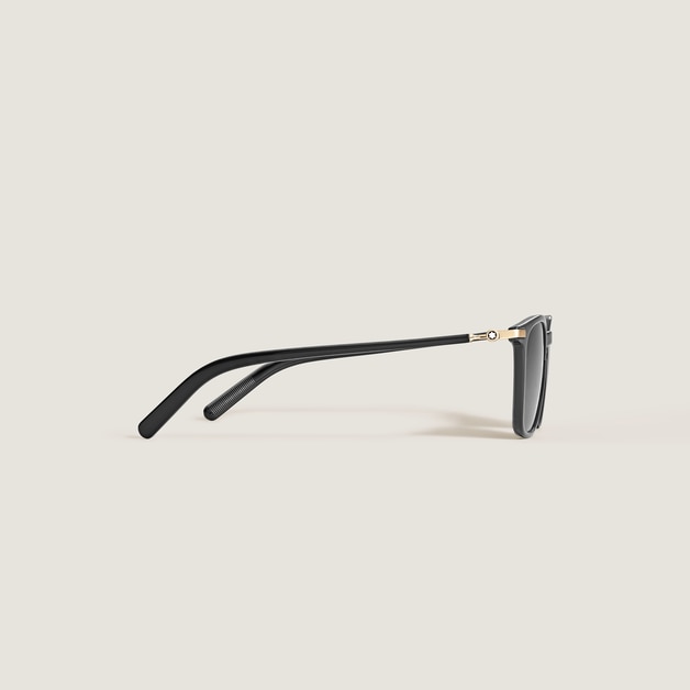 Squared Sunglasses with Black Acetate Frame - 3