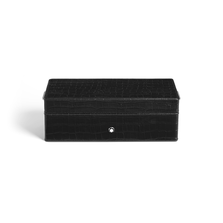 Pen Box in Croco-Embossed Leather