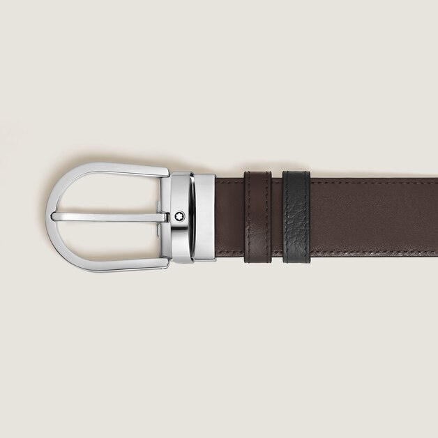 Horseshoe 35&nbsp;mm Reversible Belt in Grain Leather - 3