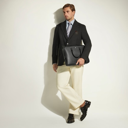 Thin Briefcase in Sartorial Leather