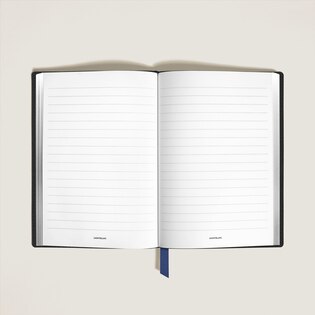 Medium Notebook in Grain Leather, Lined Pages