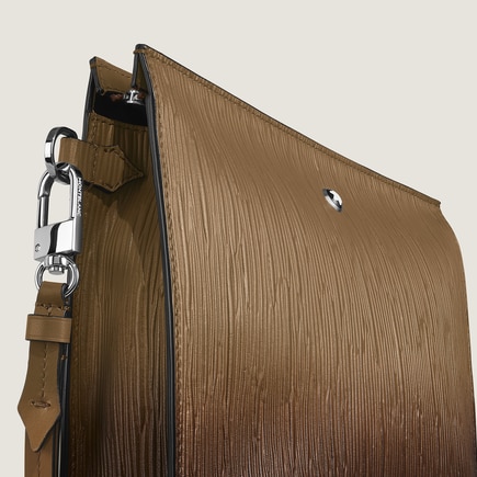 Clutch in Corteccia Sfumato Leather