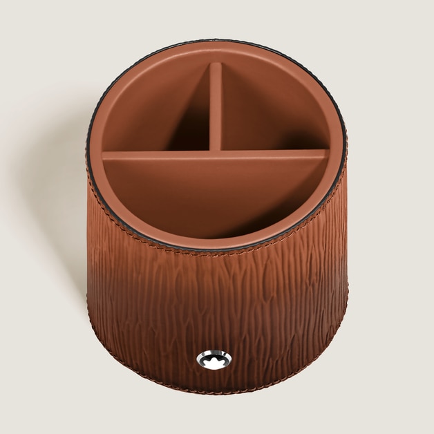 Pen Holder in Corteccia Sfumato Leather - 2