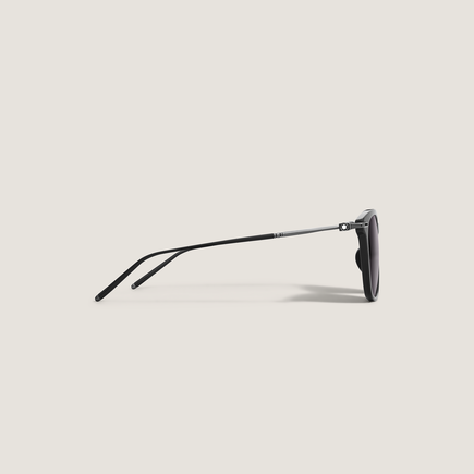 Rectangular Acetate Black Frame Sunglasses