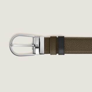 Horseshoe 35 mm Reversible Belt in Grain Leather
