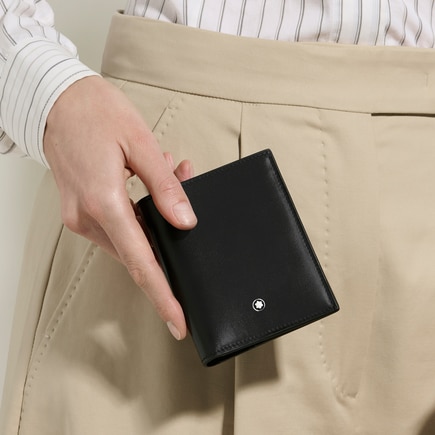 Portefeuille Compact 6cc en Cuir Meisterst&uuml;ck